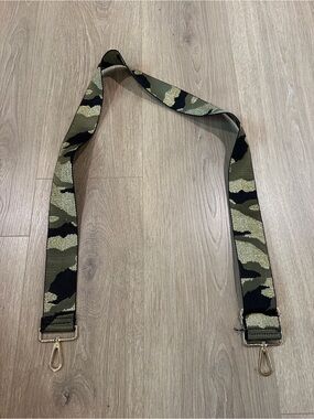 Camouflage Detachable Bag Strap - Olive Green/Black